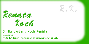 renata koch business card